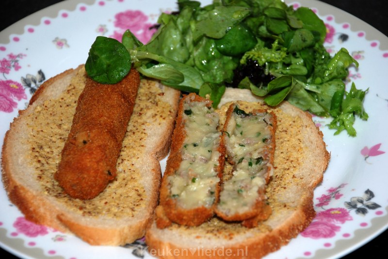 Zelfgemaakte rundvleeskroketten Zelfgemaakte rundvleeskroketten