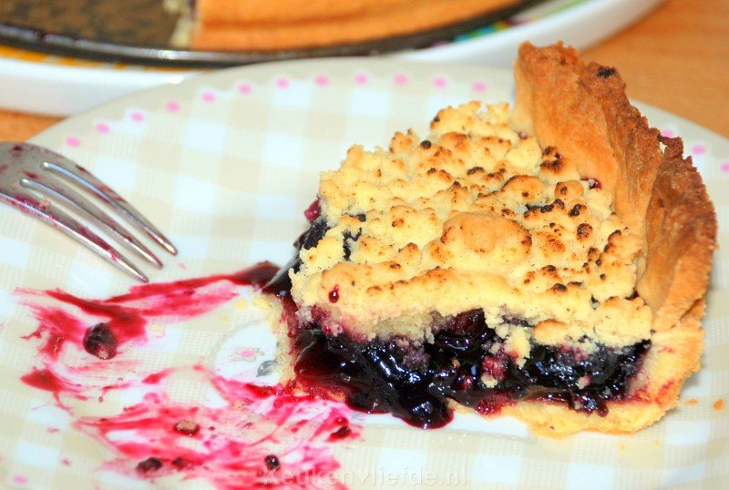 Amerikaanse kersenkruimeltaart Amerikaanse kersenkruimeltaart