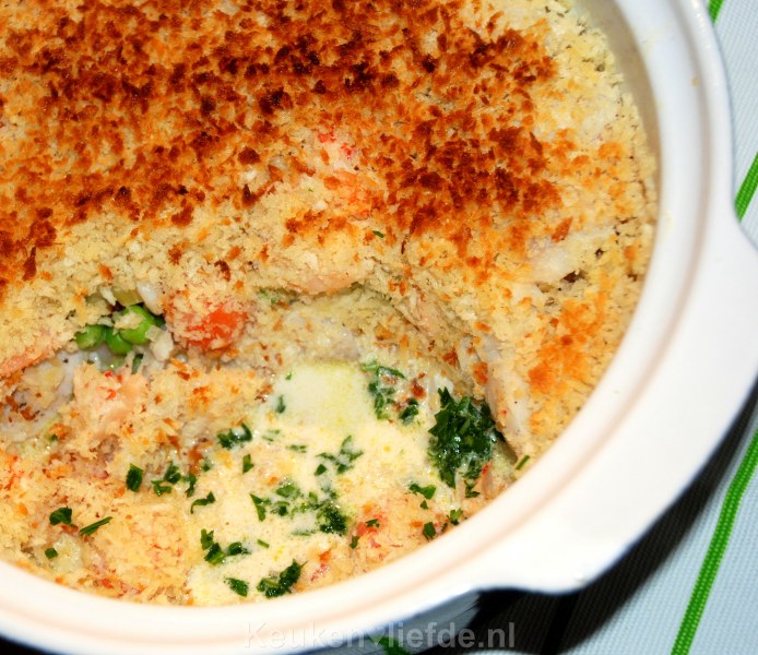 Romig vispotje met knapperig broodkruim