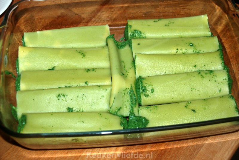 Cannelloni met verse spinazie en ricotta Cannelloni met verse spinazie en ricotta