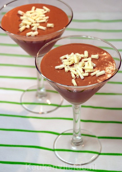 Snelle Nutella chocolademousse