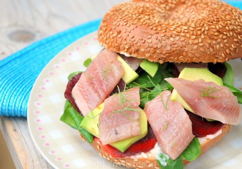 Gezond lunchgerecht met Hollandse Nieuwe Gezond lunchgerecht met Hollandse Nieuwe