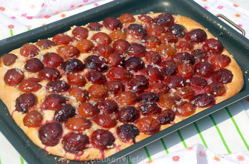 Zomerse pruimenvlaai Zomerse pruimenvlaai