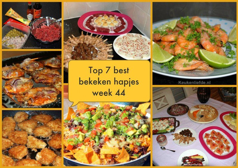 Top 7 best bekeken hapjes week 44 Top 7 best bekeken hapjes week 44