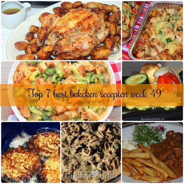 Top 7 best bekeken recepten week 49 Top 7 best bekeken recepten week 49