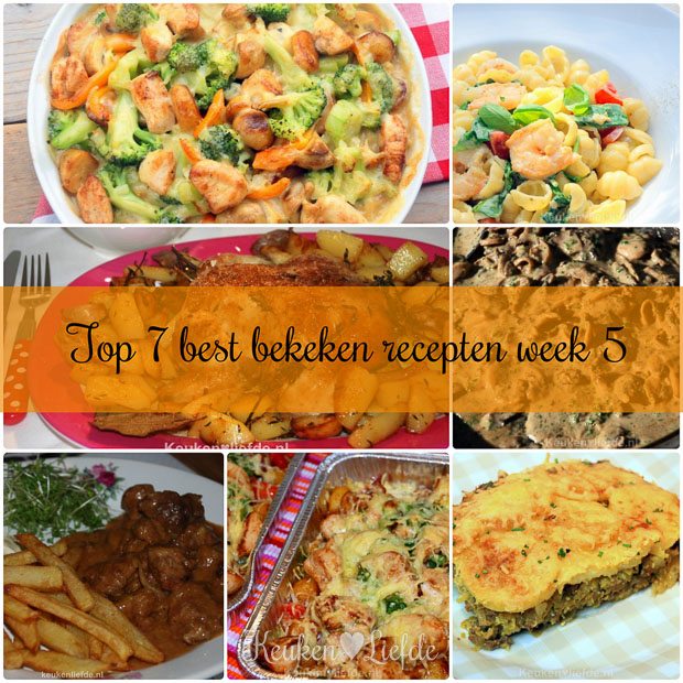 Top 7 best bekeken recepten week 5