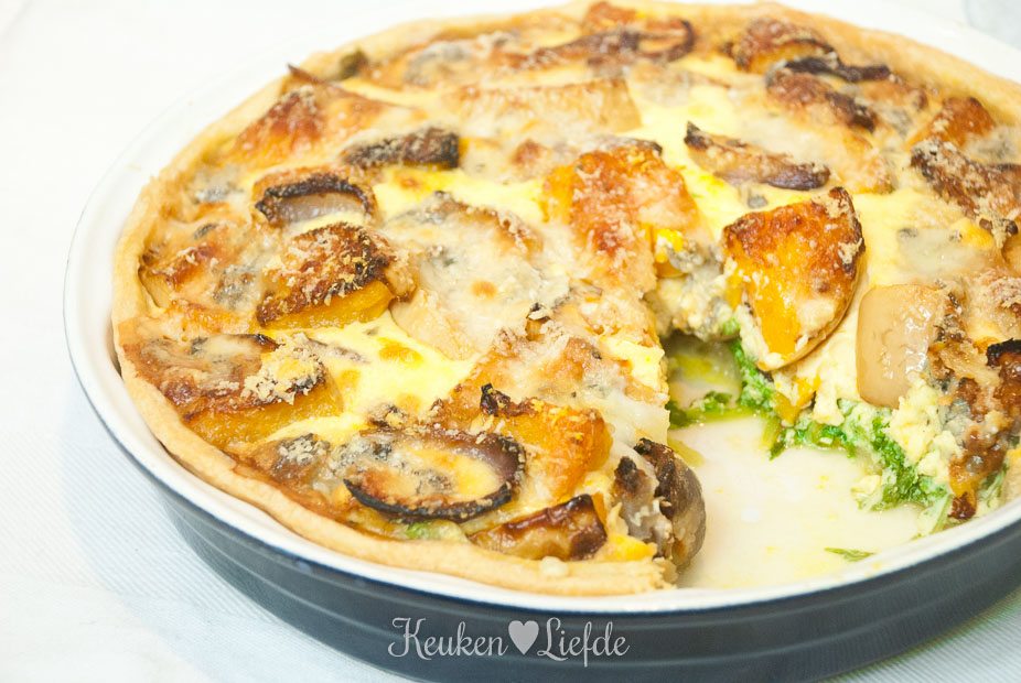 Spijs & Wijn: Pompoentaart met gorgonzola