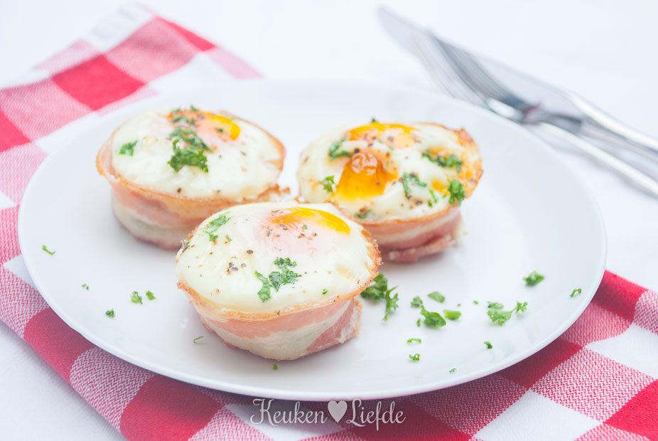Makkelijk ontbijt: Spek-eimuffins