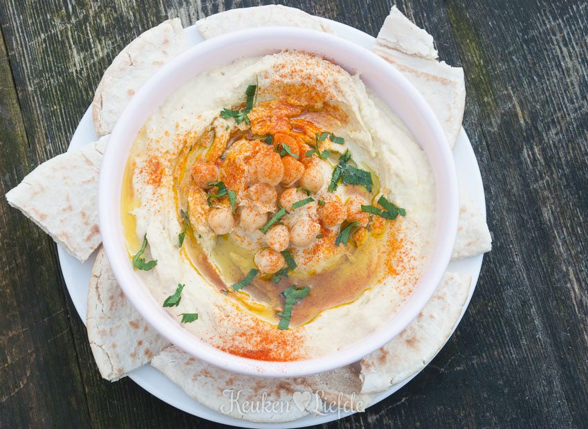 Hummus met pita