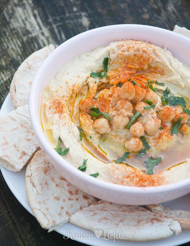 Hummus met pita