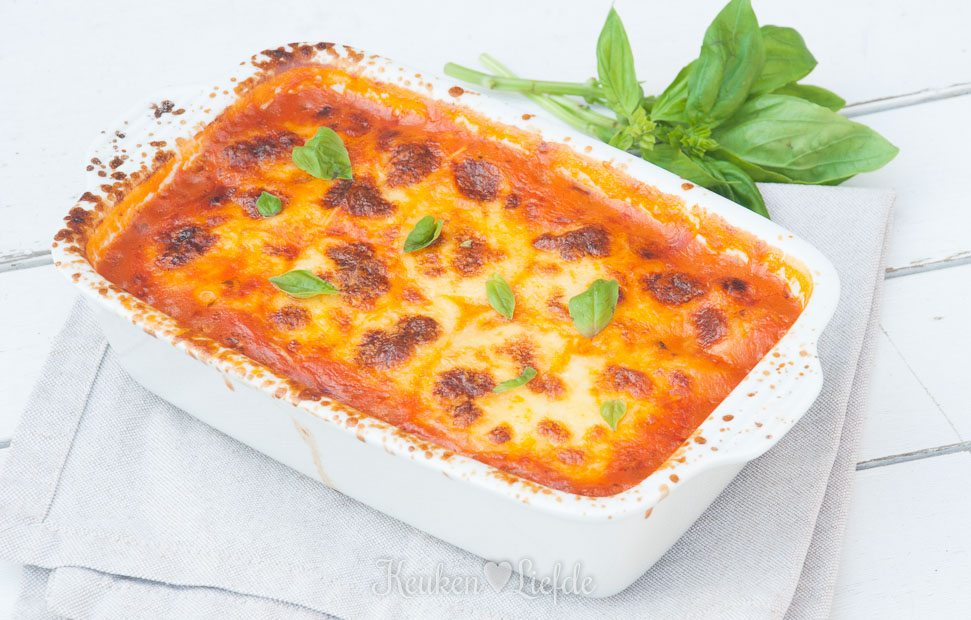 Gegratineerde mozzarella-gnocchi