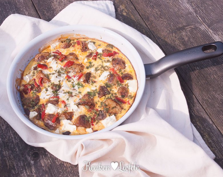 Aardappeltortilla met chorizo en feta-0738