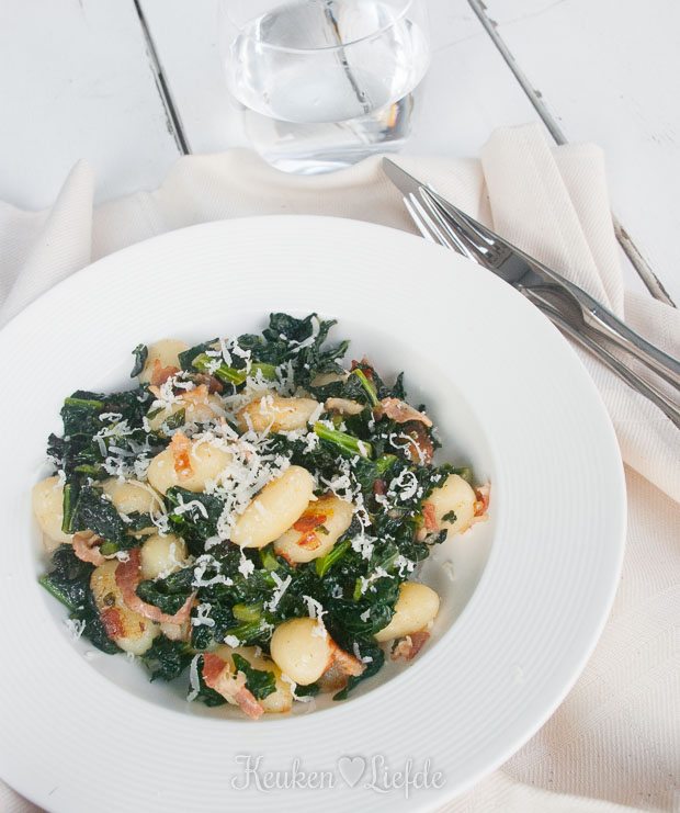 Toscaanse palmkool met gnocchi Toscaanse palmkool met gnocchi