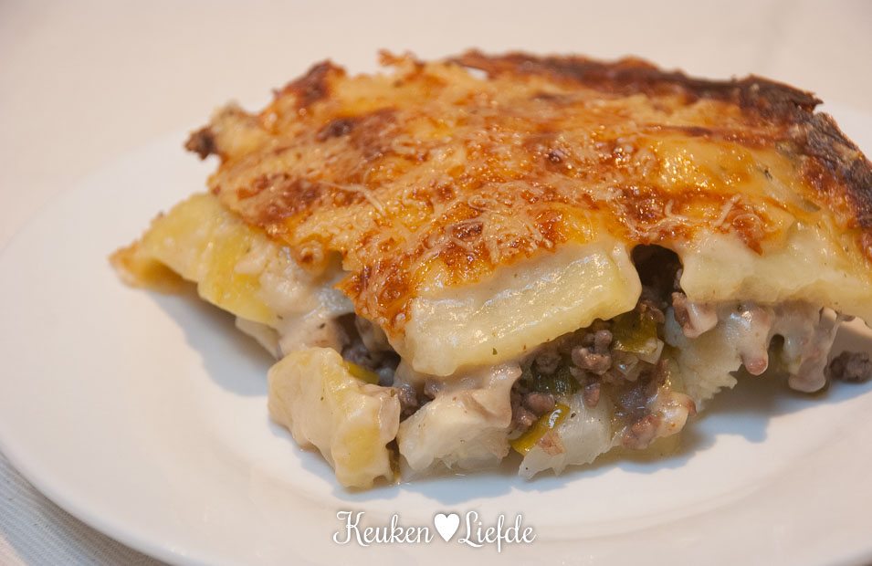 Bloemkoolschotel met gehakt