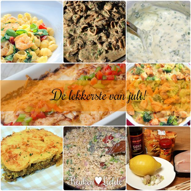 De lekkerste recepten van juli! De lekkerste recepten van juli!