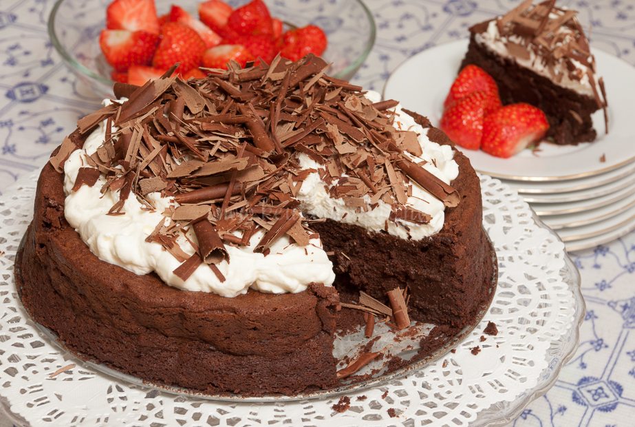 Glutenvrije chocoladetaart Glutenvrije chocoladetaart