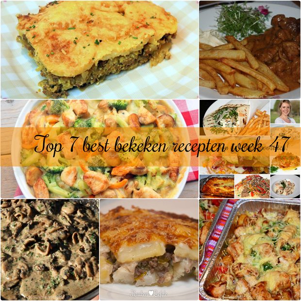 Top 7 best bekeken recepten week 47