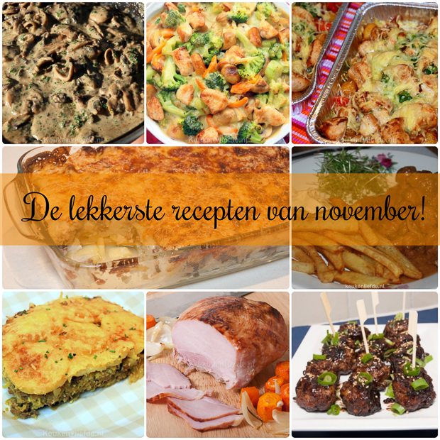 De lekkerste recepten van november! De lekkerste recepten van november!