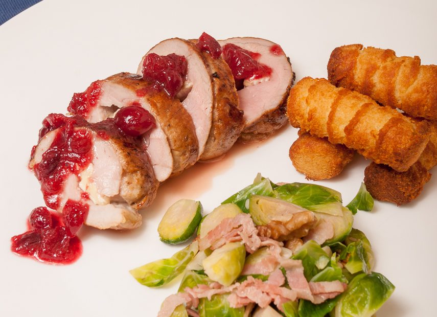 Gevulde varkenshaas met brie Gevulde varkenshaas met brie