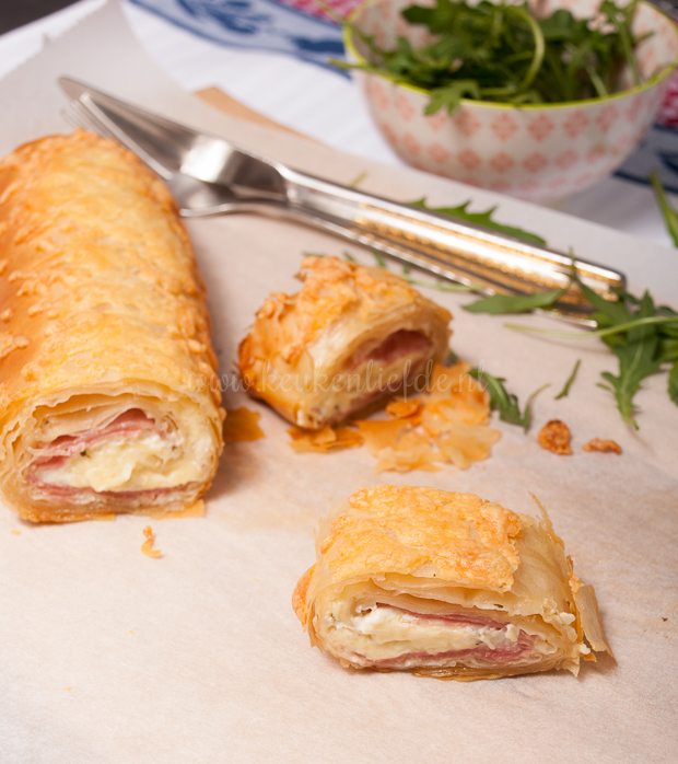 Ham-kaasstrudel