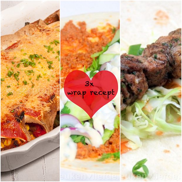 3x wrap recept: Mieks favorieten 3x wrap recept: Mieks favorieten
