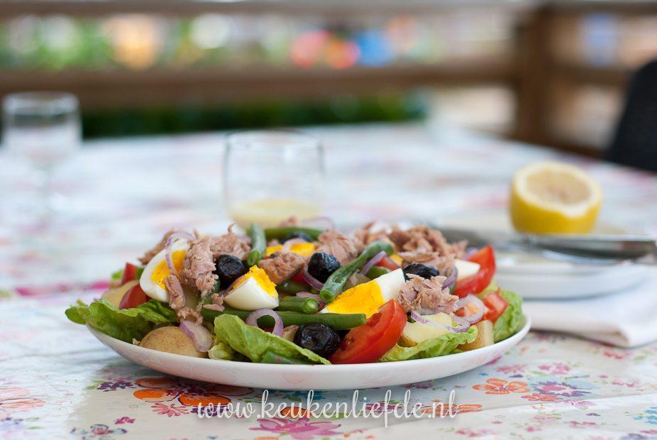 Koken op de camping: salade niçoise Koken op de camping: salade niçoise