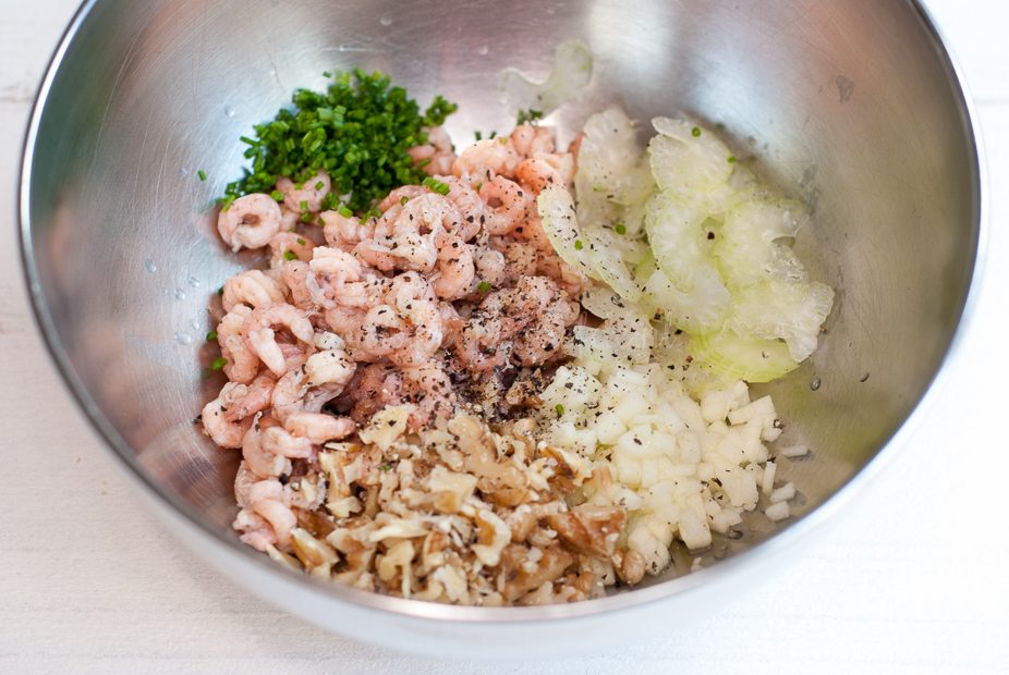 Garnalencocktail met appel Garnalencocktail met appel