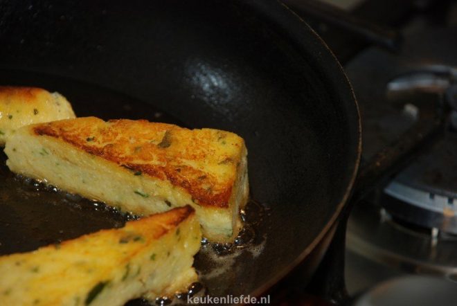 Krokant gebakken polenta