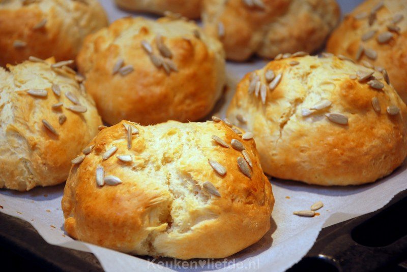 Ontbijtbroodjes met kwark