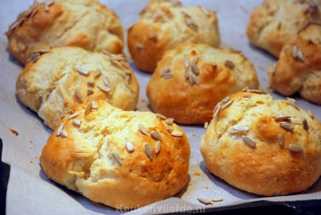 Ontbijtbroodjes met kwark