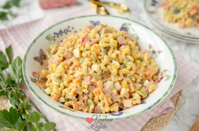 Macaroni salade (lekkerste basisrecept)