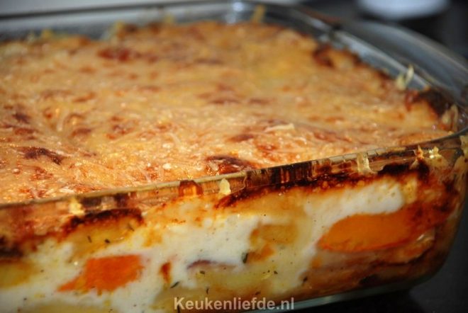 Lasagne met pompoen en pastinaak