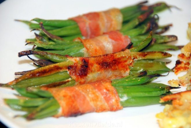 Haricots verts met katenspek