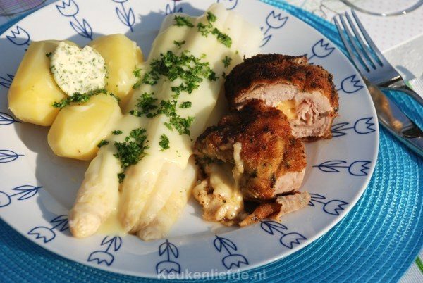 Zelfgemaakte cordon bleu