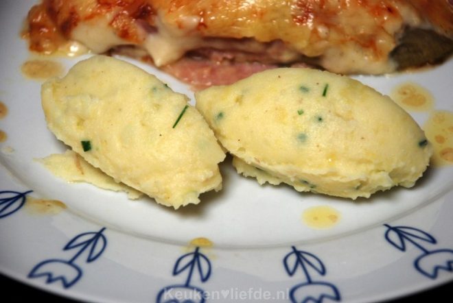 Aardappelpuree met bieslook
