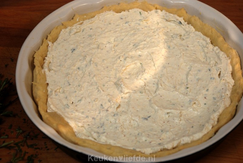 Tomatentaart met geitenkaas Tomatentaart met geitenkaas