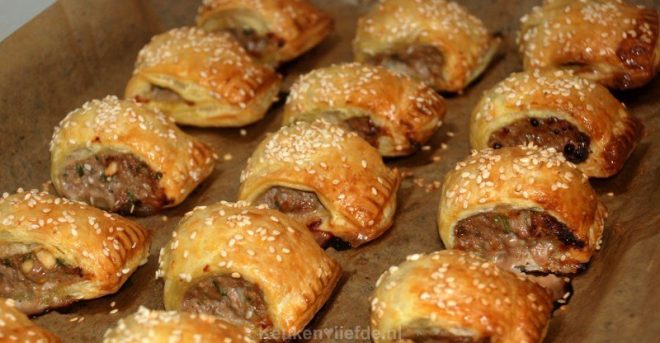 Mini worstenbroodjes