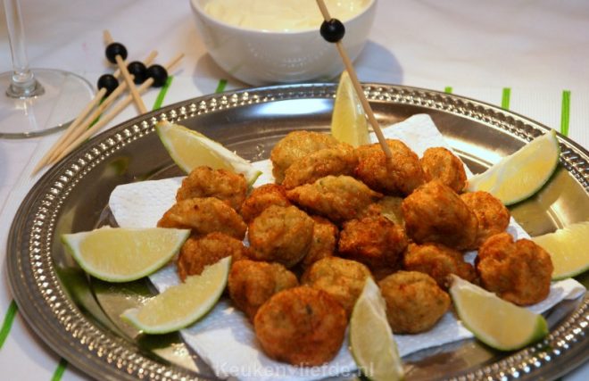 Feestelijke garnalenballetjes