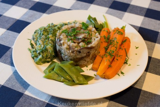 Risotto met champignons en tartaar