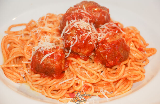 Spaghetti meatballs (van Jamie Oliver)