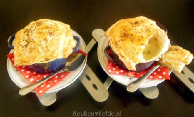 Bloemkoolsoep en croûte van Lya