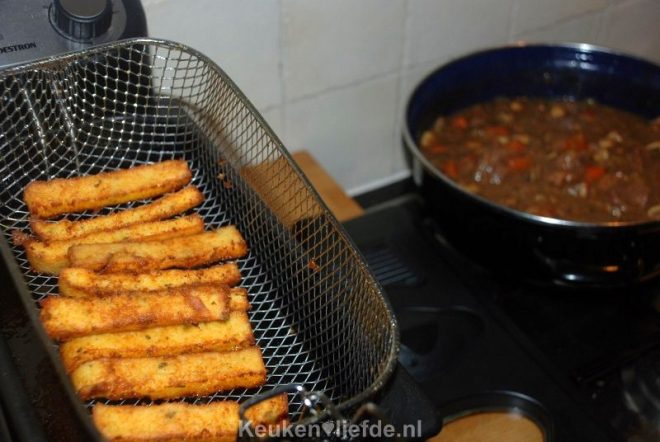 Krokante polentafrietjes