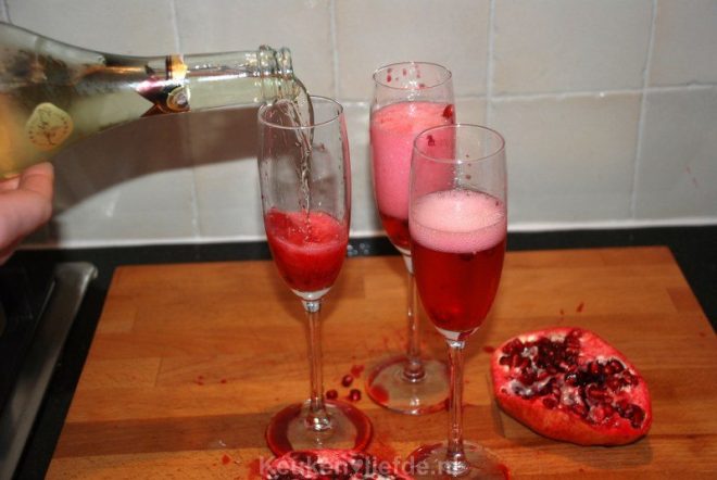Sprankelende granaatappelcocktail
