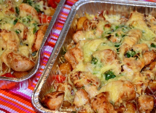 Kipsalon met krieltjes