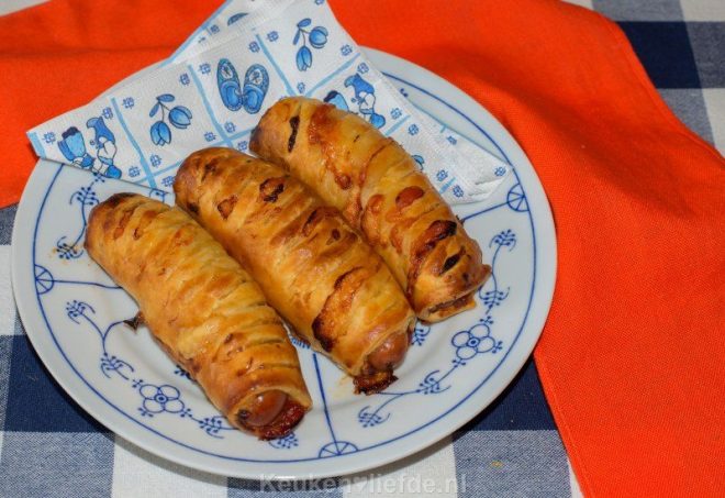Hotdog in bladerdeeg – WK voetbal topper!