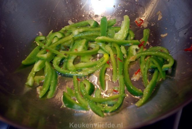 Roerbak de paprika