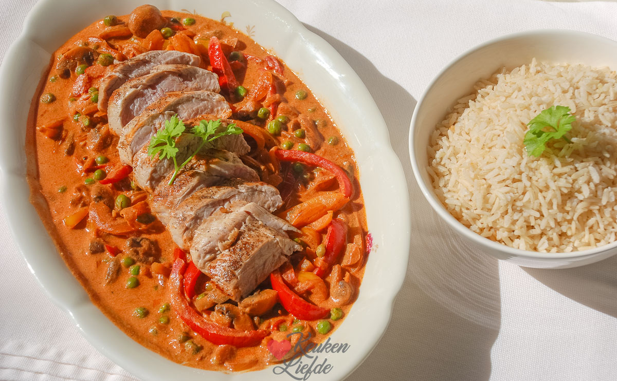 Snelle goulash met varkenshaas