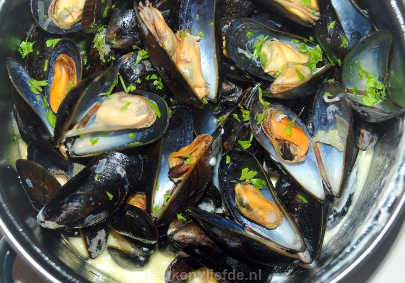 Moules marinière - Mosselen op zijn Frans