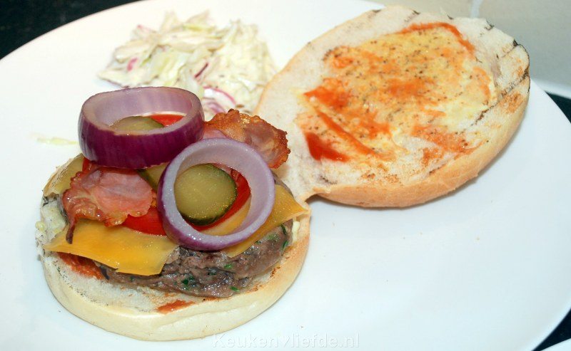 Black Angus broodje hamburger