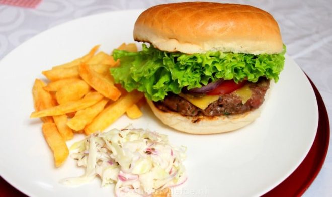 Broodje hamburger met Black Angus